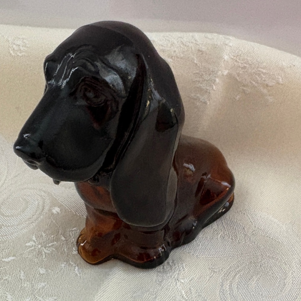 Baby Bassett Dog Collectible Avon Topaze Cologne Bottle/ Vintage from 1980's